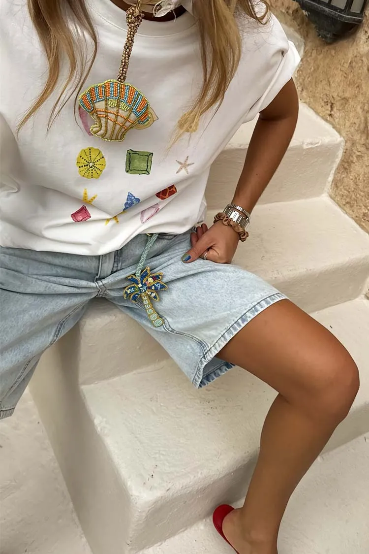 White Shell Ioana T Shirt sold by Never Fully Dressed product image thumbnail 5