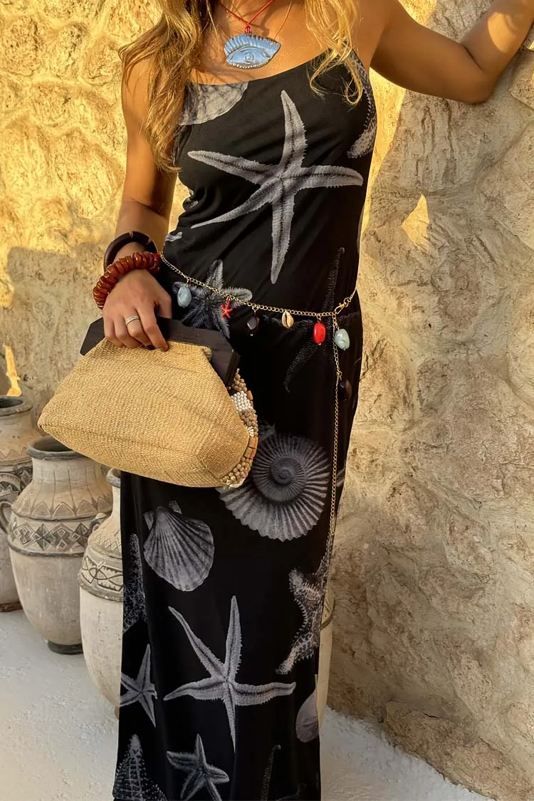 Black Seashell Mesh Cami Dress sold by Never Fully Dressed product image thumbnail 2