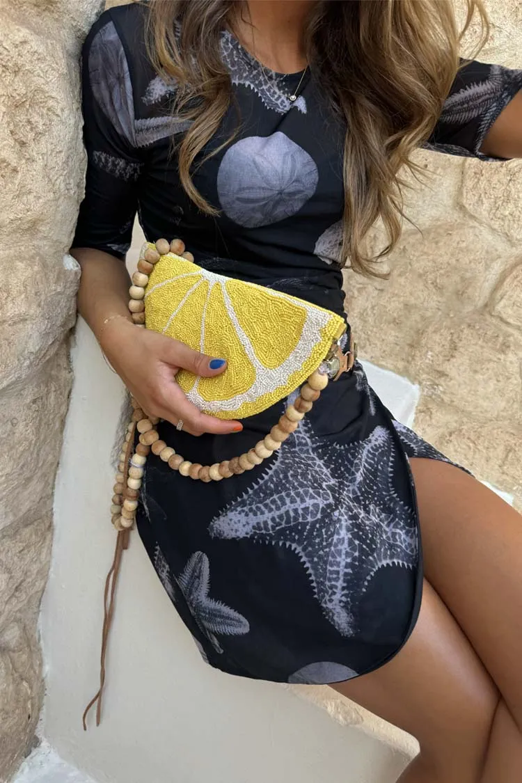 Lemon Beaded Bag sold by Never Fully Dressed product image thumbnail 5