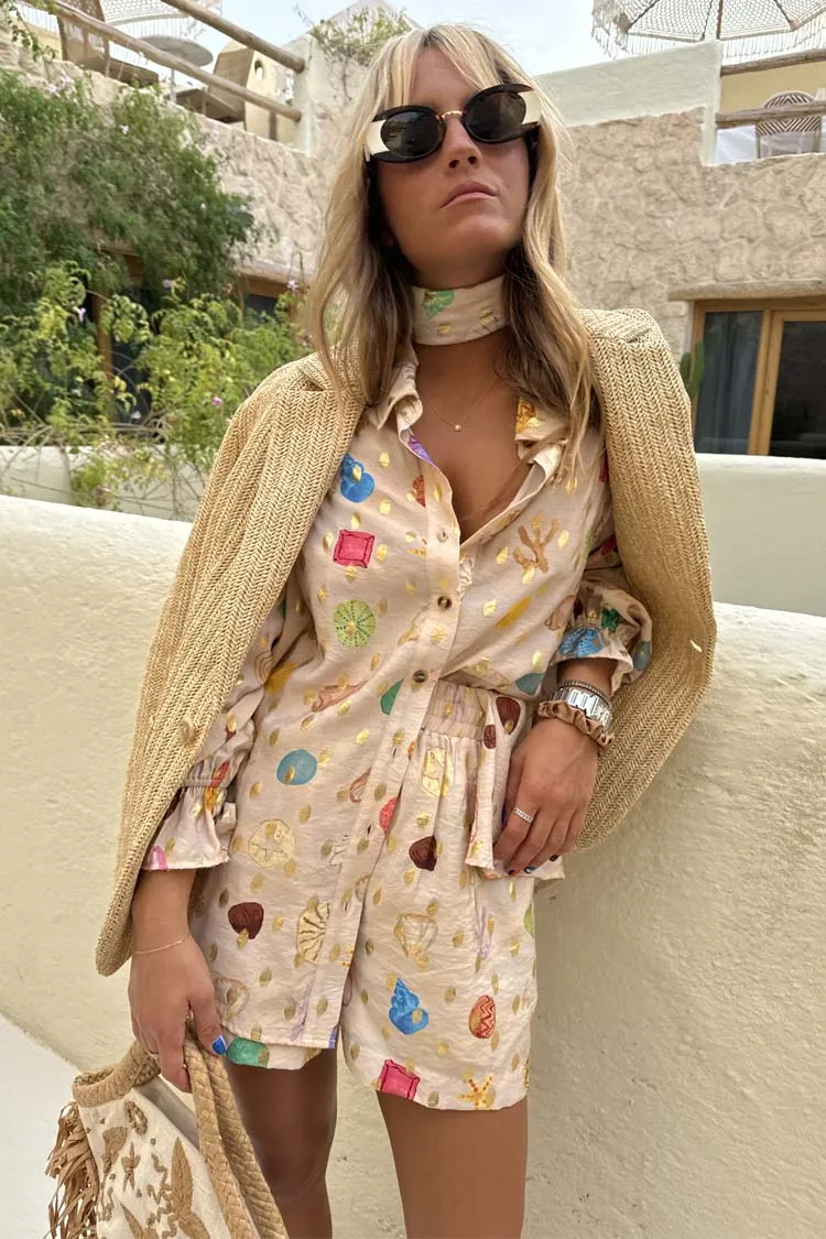 Cream Shell Geanie Shirt sold by Never Fully Dressed product image thumbnail 4