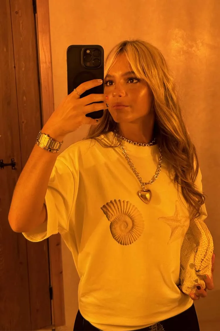 Shell Print Boob T Shirt sold by Never Fully Dressed product image thumbnail 4