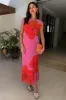 Pink Poppy Sleeveless Mesh Dress sold by Never Fully Dressed