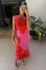 Pink Poppy Sleeveless Mesh Dress sold by Never Fully Dressed