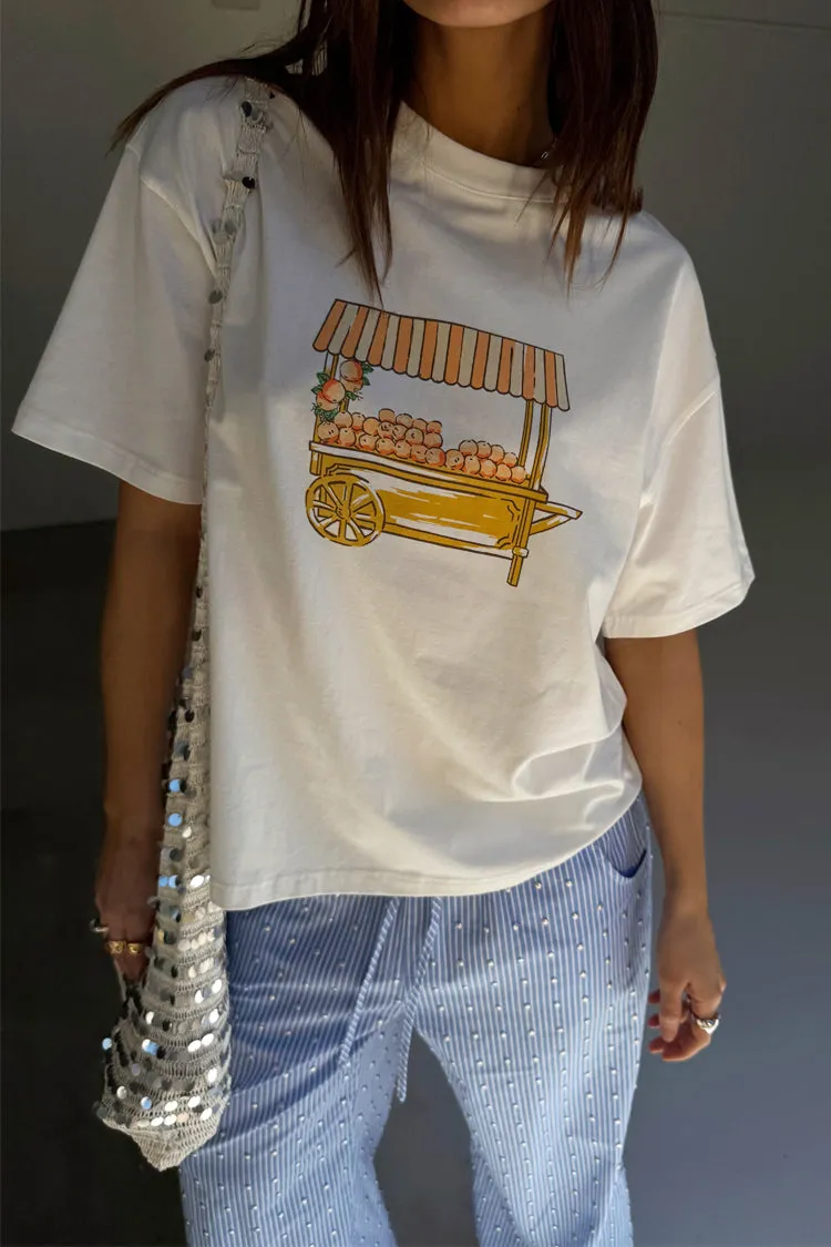 Orange Cart T-Shirt sold by Never Fully Dressed product image thumbnail 5