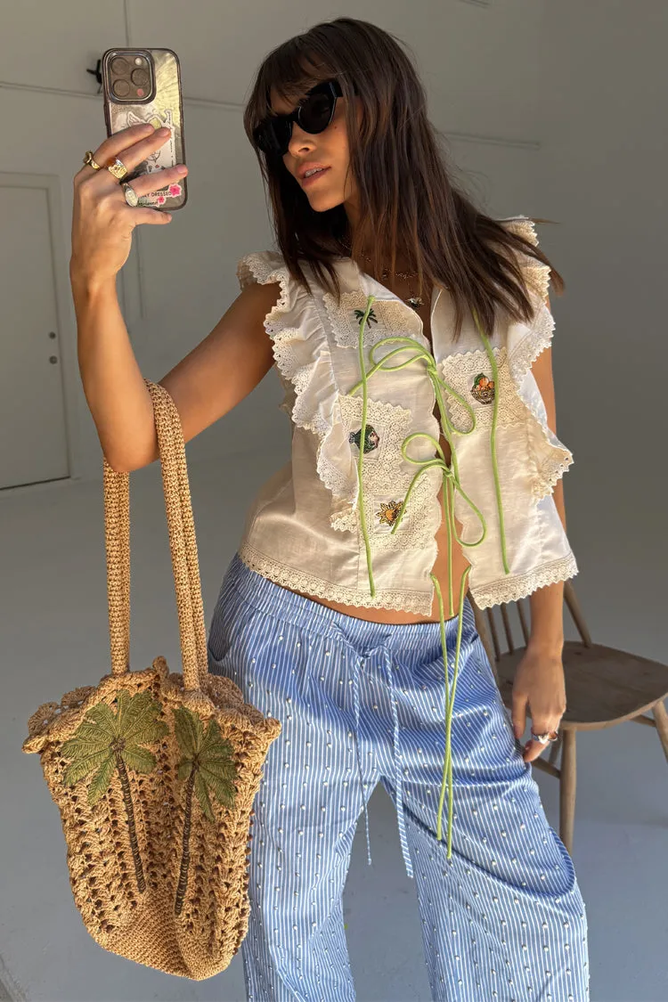 Cream Isla Tia Top sold by Never Fully Dressed product image thumbnail 2