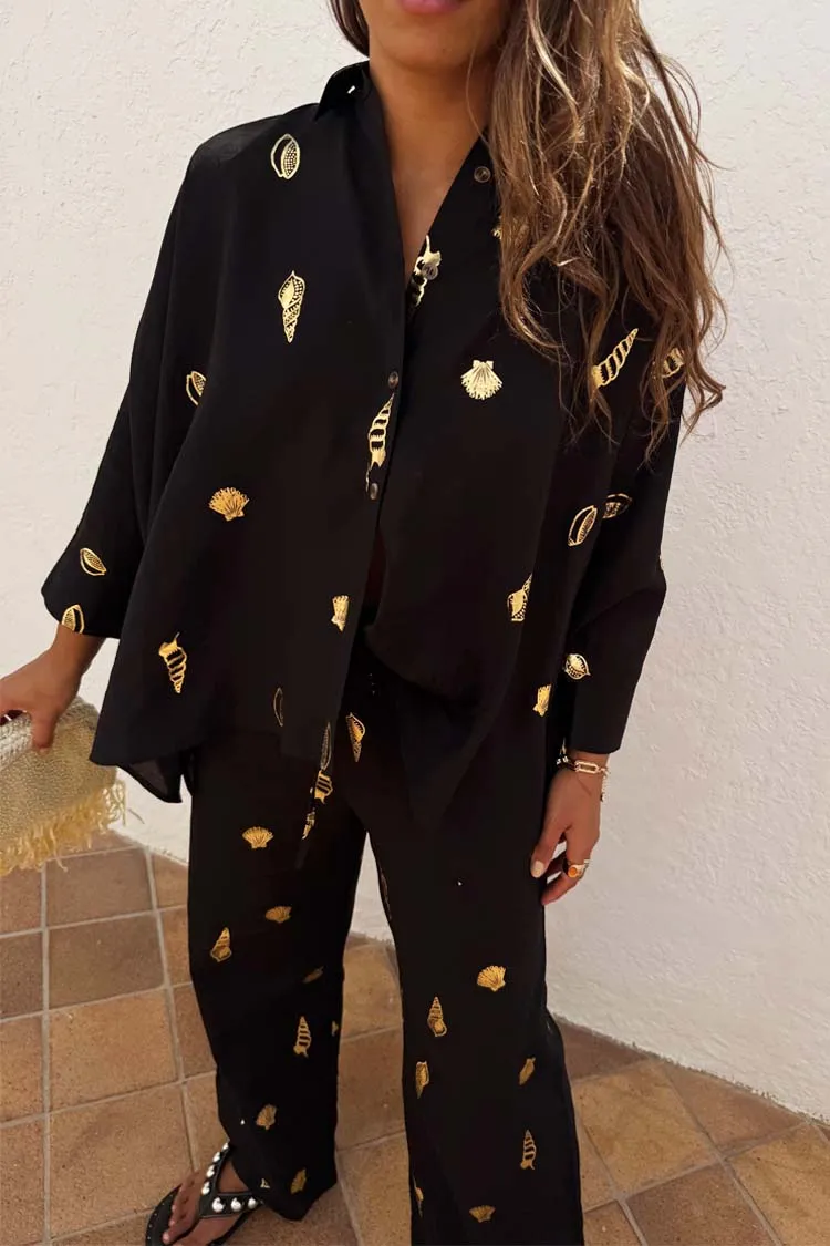 Black Shell Cape Shirt sold by Never Fully Dressed product image thumbnail 2