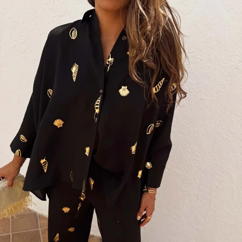 Black Shell Cape Shirt sold by Never Fully Dressed