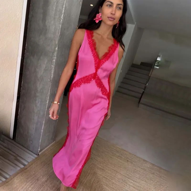 Pink and Red Clio Dress sold by Never Fully Dressed