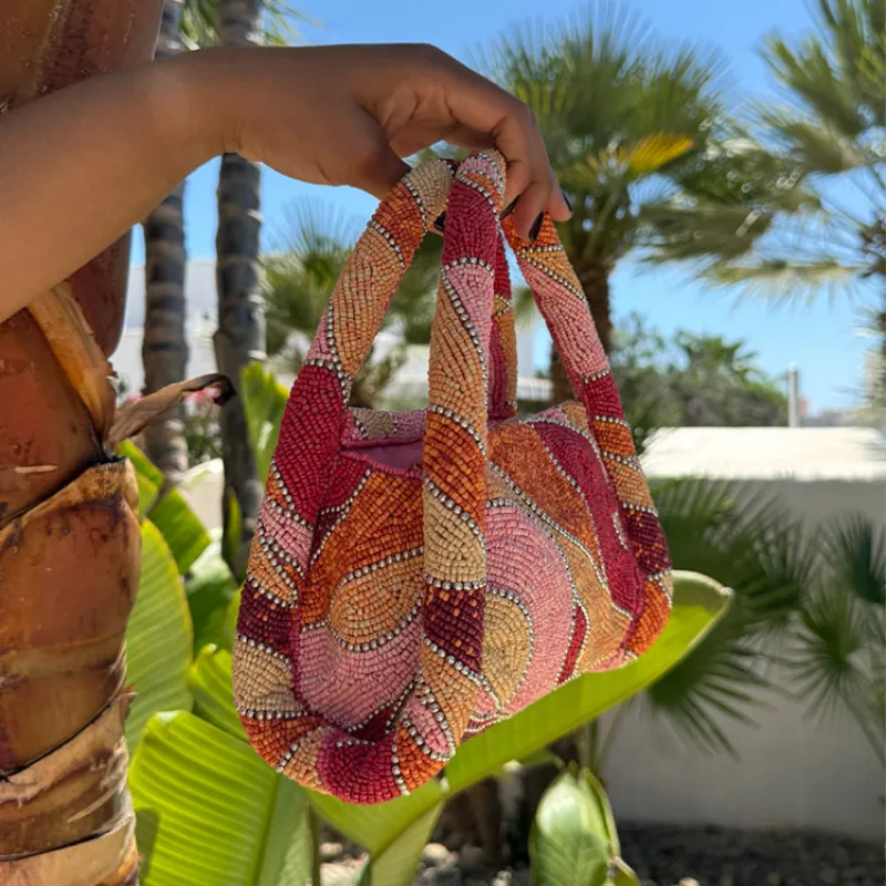 Pink Abstract Bag sold by Never Fully Dressed