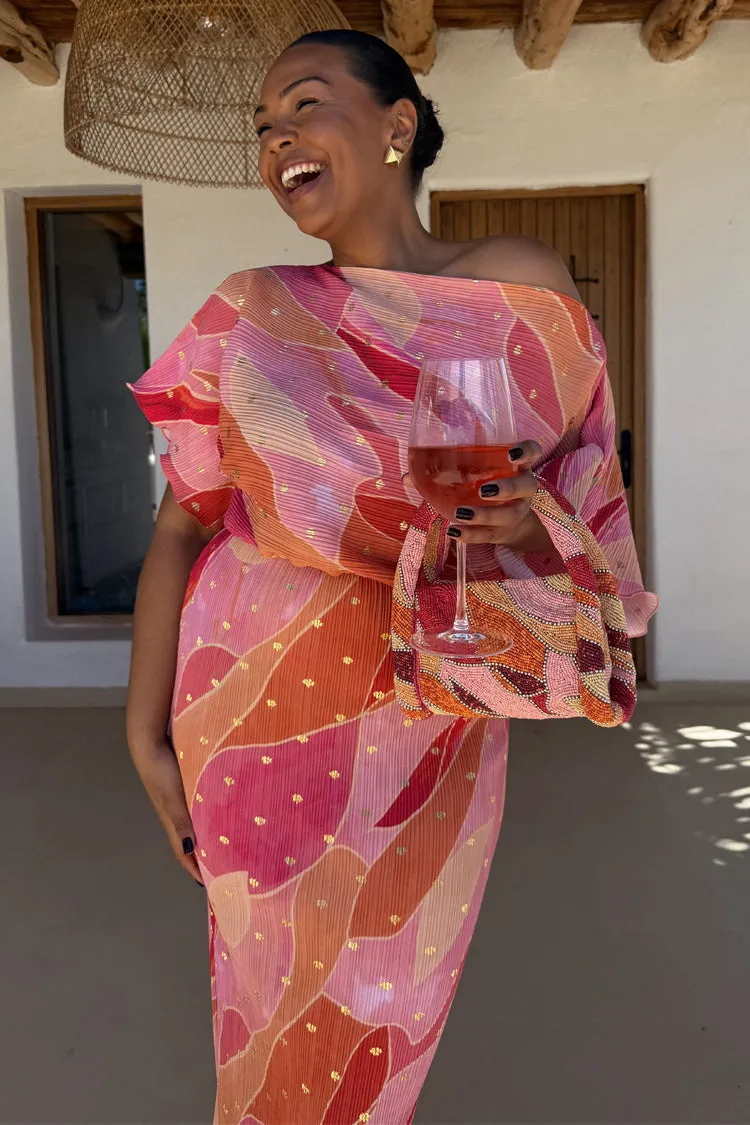 Pink Abstract Tilly Dress Petite sold by Never Fully Dressed product image thumbnail 2