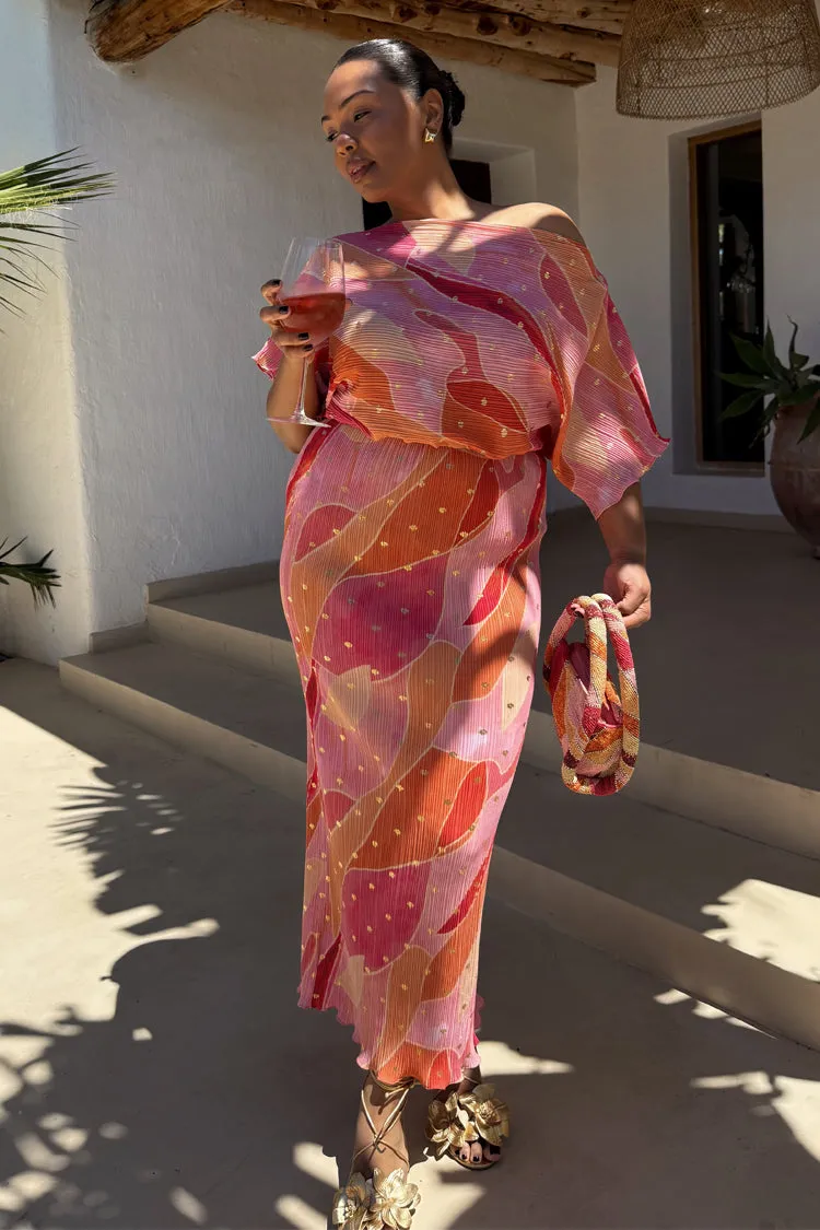 Pink Abstract Tilly Dress Petite sold by Never Fully Dressed product image thumbnail 3