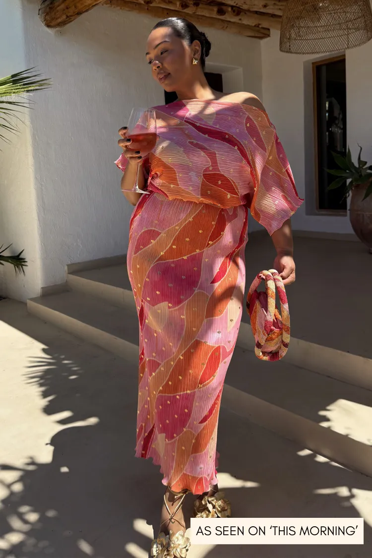 Pink Abstract Tilly Dress sold by Never Fully Dressed product image thumbnail 3