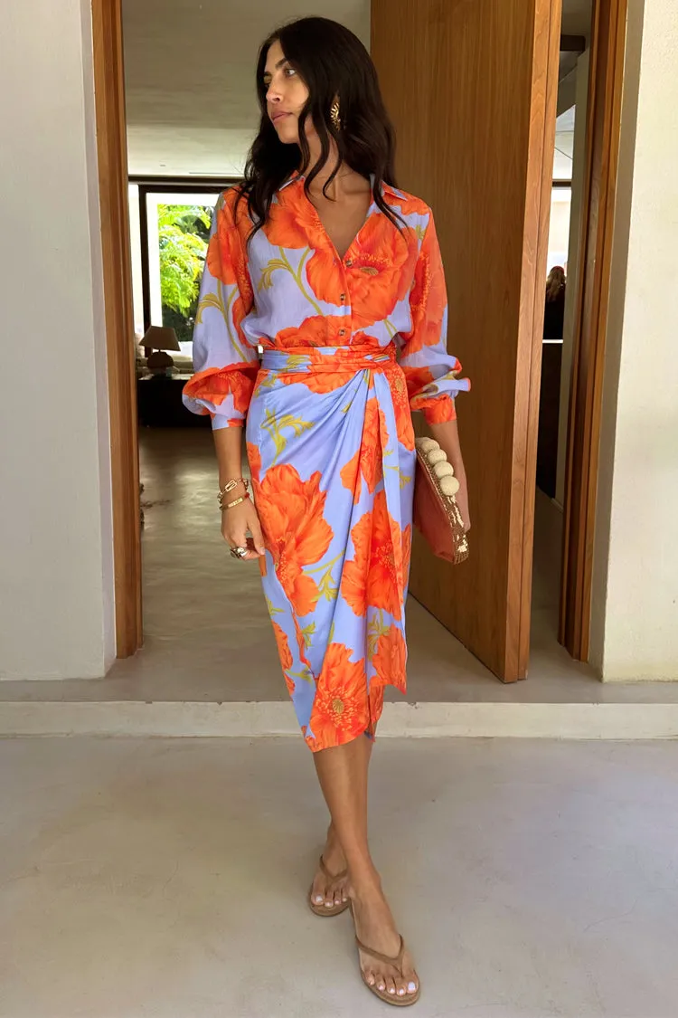 Blue Poppy Jaspre Skirt sold by Never Fully Dressed product image thumbnail 2