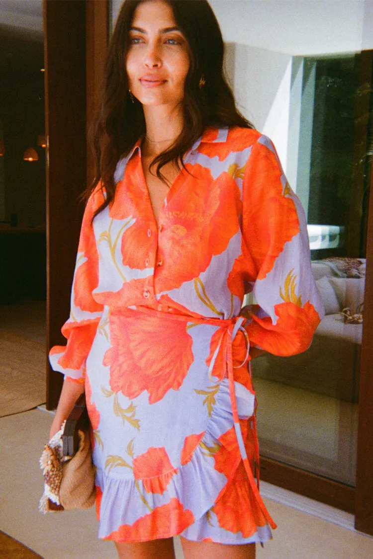 Blue Poppy Miley Shirt sold by Never Fully Dressed product image thumbnail 5