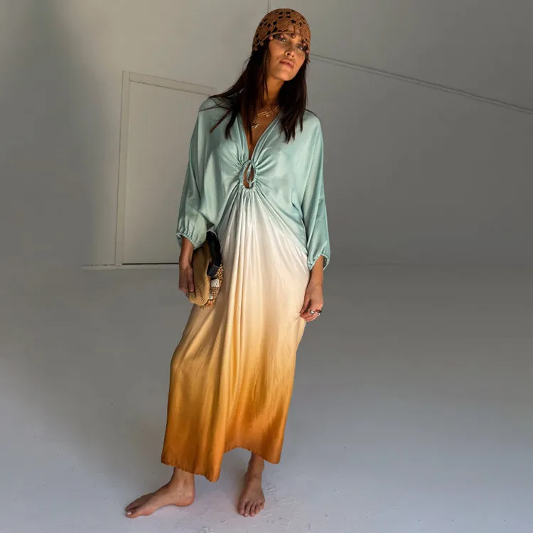 Blue Ombre Toria Dress Petite sold by Never Fully Dressed