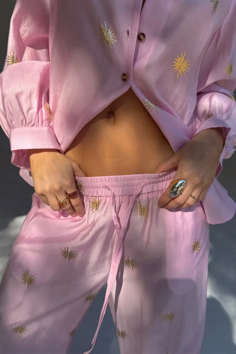 Pink Elissa Trousers with Sun Foil sold by Never Fully Dressed product image thumbnail 3