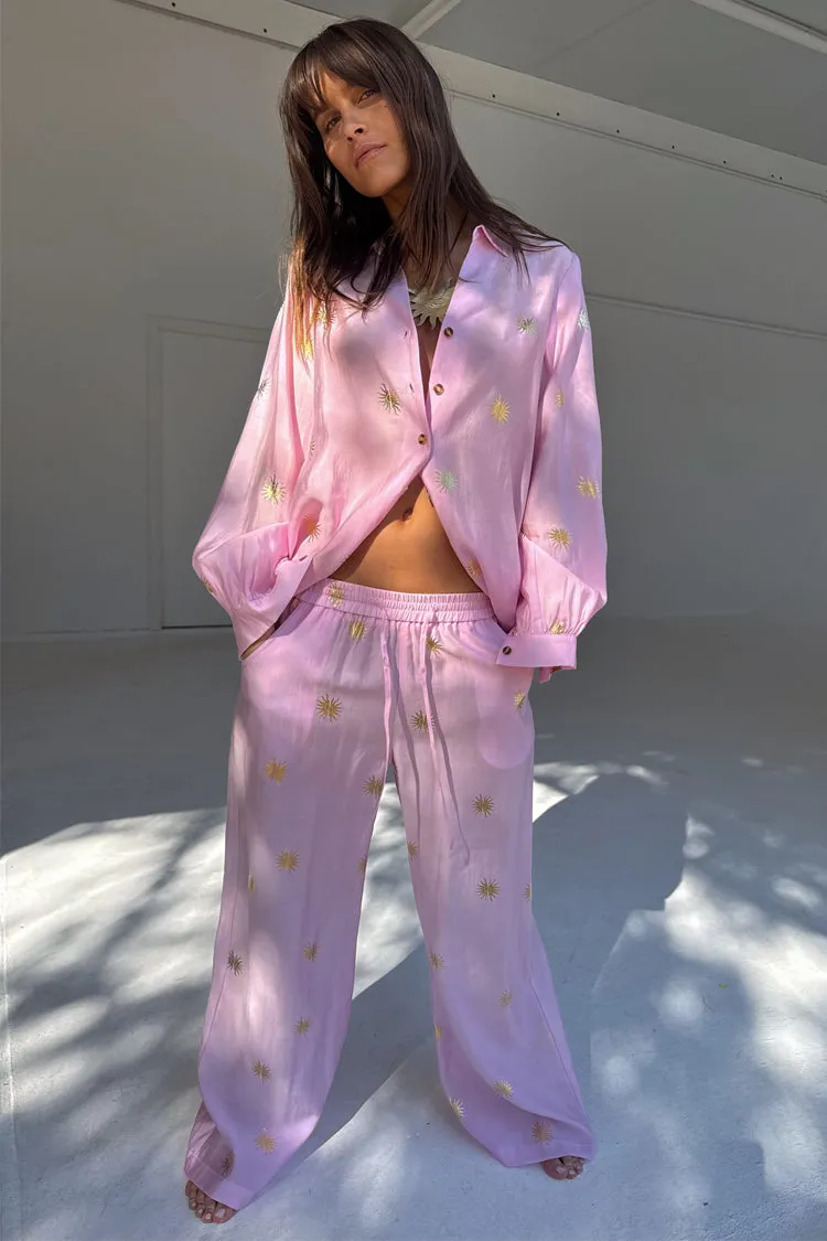 Pink Elissa Trousers with Sun Foil sold by Never Fully Dressed product image thumbnail 4
