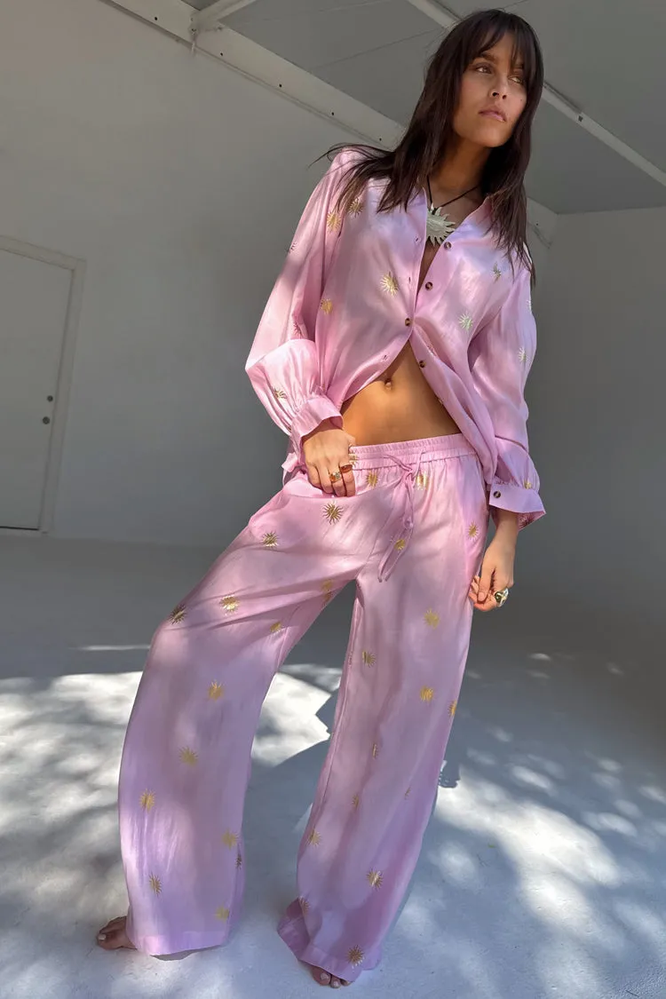 Pink Elissa Trousers with Sun Foil sold by Never Fully Dressed product image thumbnail 2