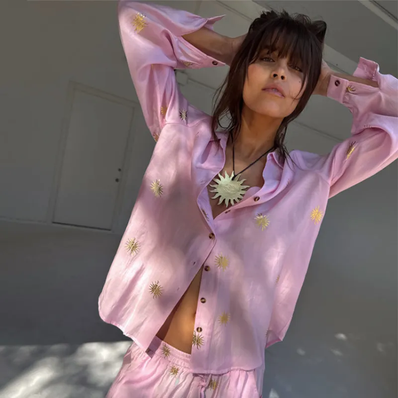 Pink Miley Shirt with Sun Foil sold by Never Fully Dressed