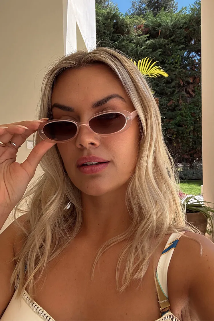 Cream Oval Sunglasses sold by Never Fully Dressed product image thumbnail 2