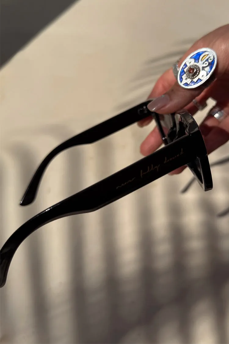 Black Square Sunglasses sold by Never Fully Dressed product image thumbnail 5