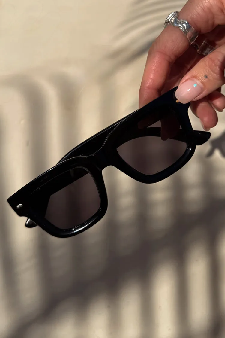 Black Square Sunglasses sold by Never Fully Dressed product image thumbnail 3