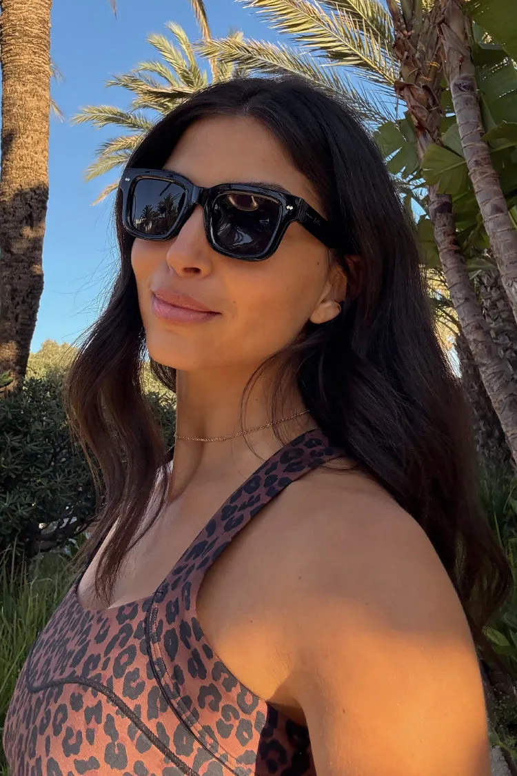 Black Square Sunglasses sold by Never Fully Dressed product image thumbnail 2