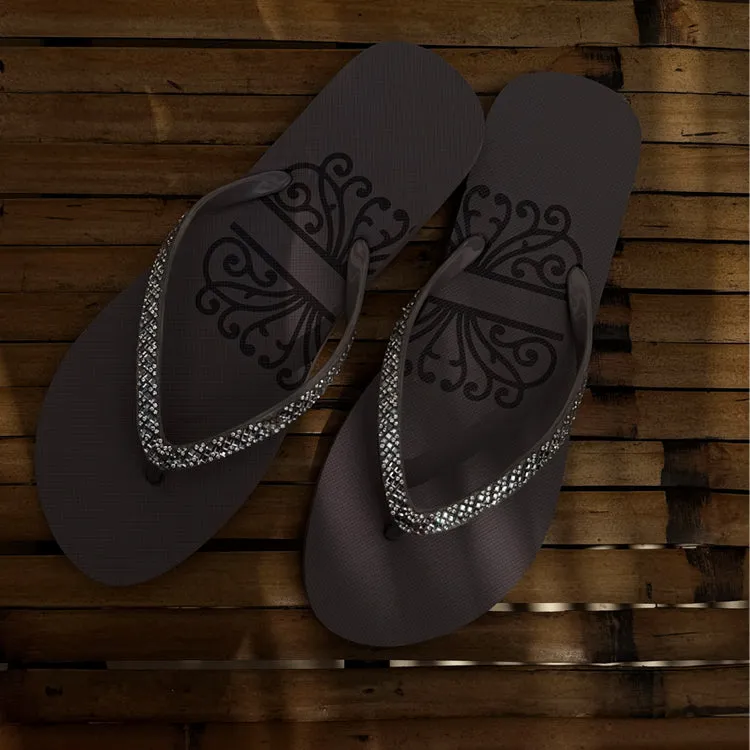 NFD Sparkle Flip Flop sold by Never Fully Dressed