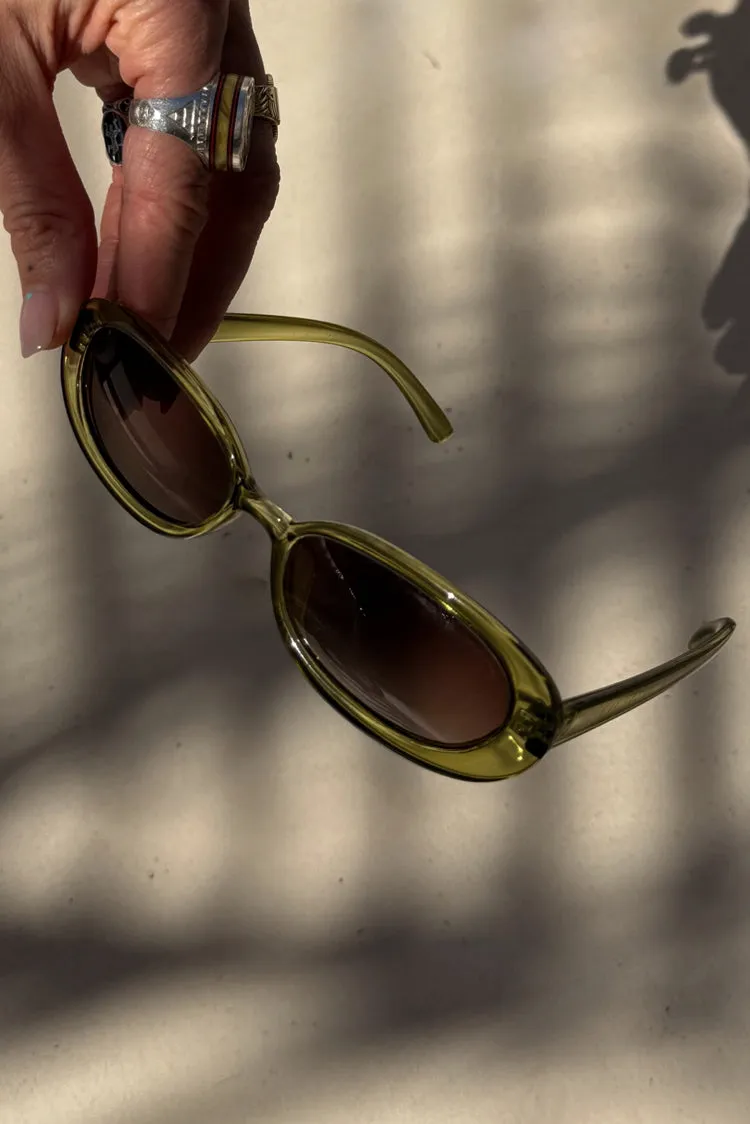 Olive Oval Sunglasses sold by Never Fully Dressed product image thumbnail 5