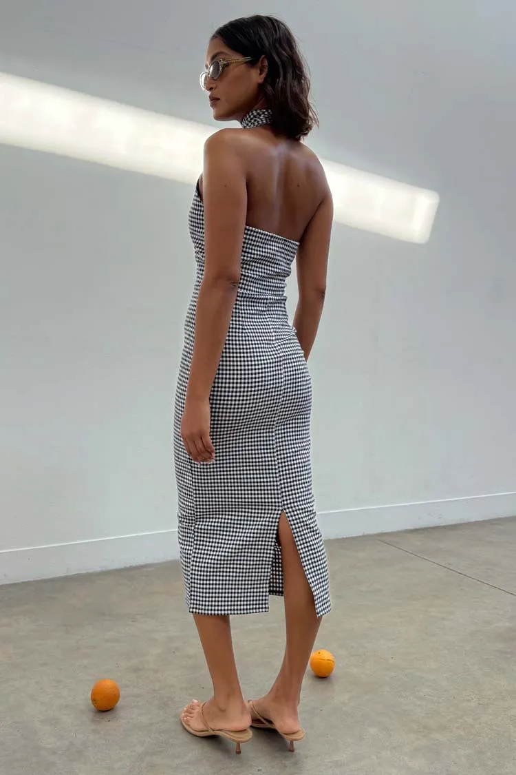 Gingham Halterneck Dress sold by Never Fully Dressed product image thumbnail 5