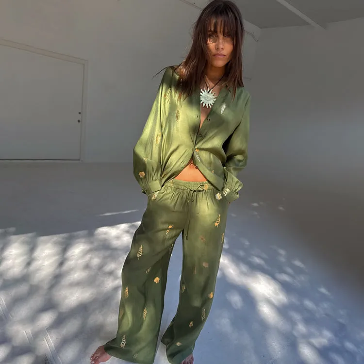 Khaki Shell Trousers Petite sold by Never Fully Dressed