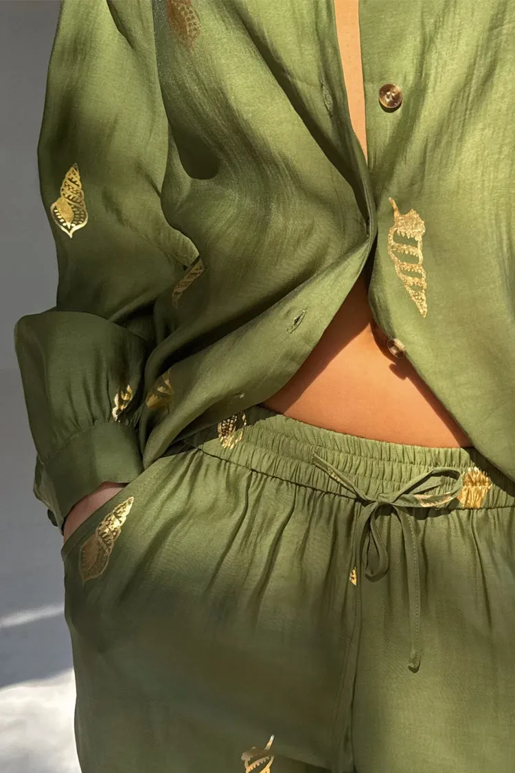 Khaki Shell Trousers sold by Never Fully Dressed product image thumbnail 3