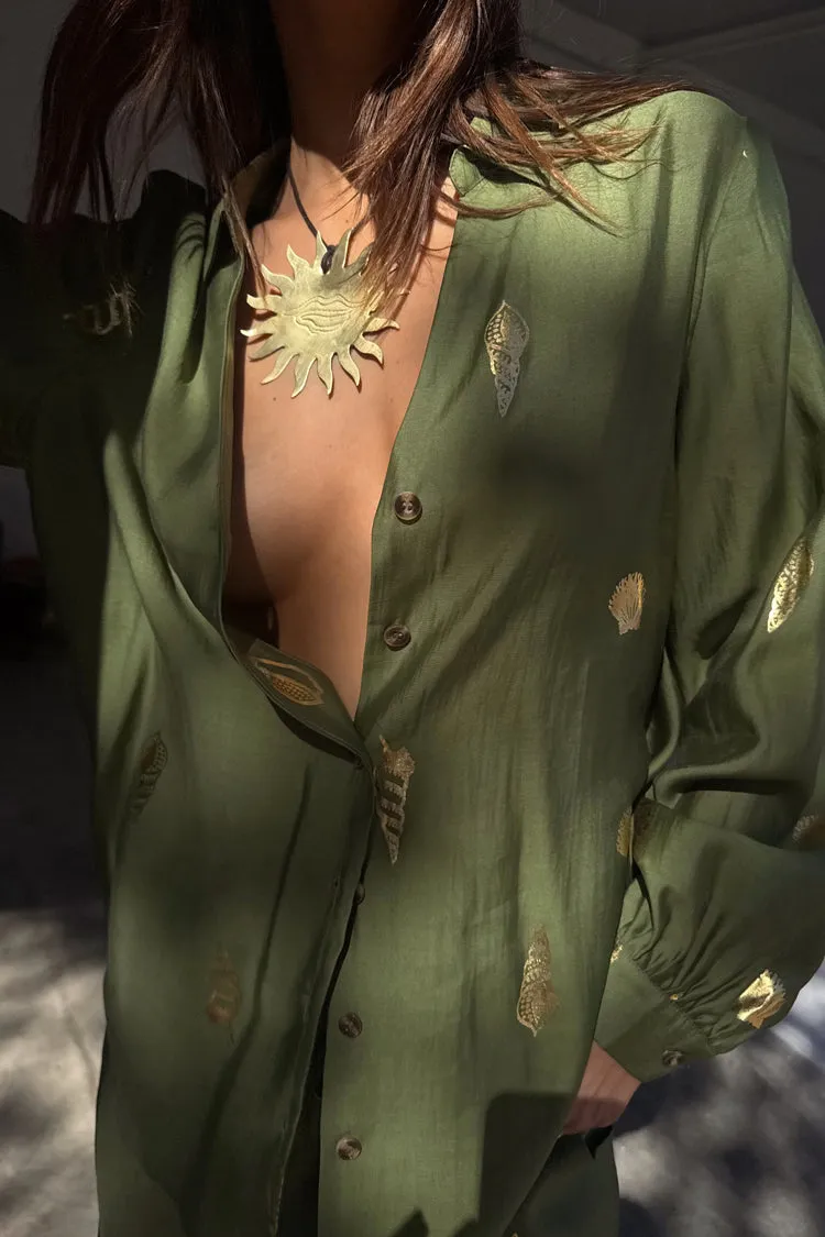 Khaki Shell Miley Shirt sold by Never Fully Dressed product image thumbnail 2