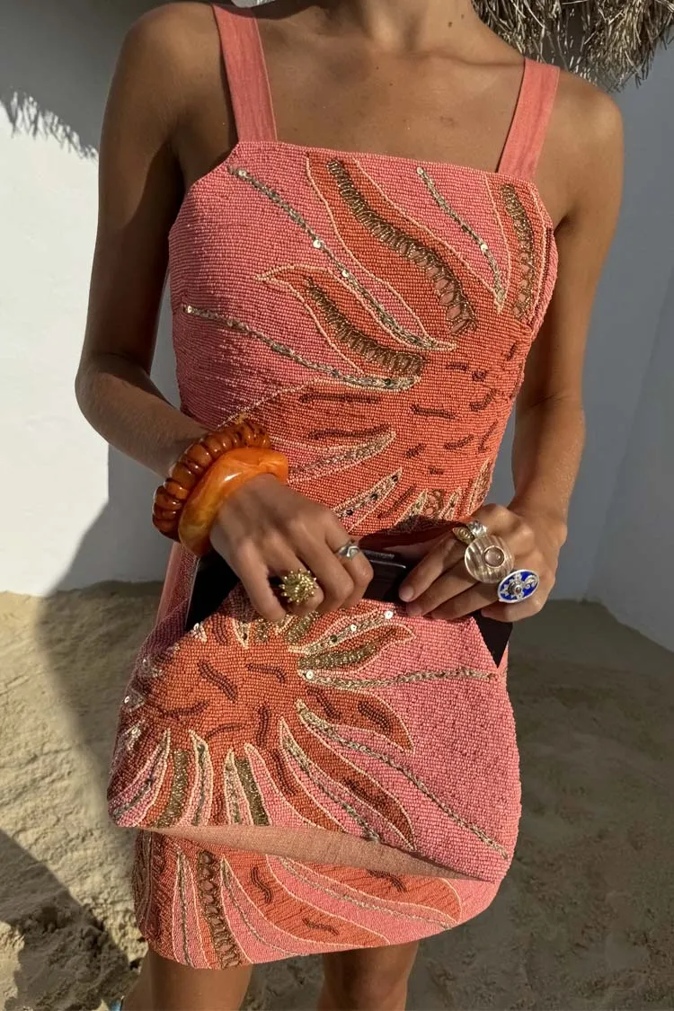 Pink Sol Beaded Bag sold by Never Fully Dressed product image thumbnail 4