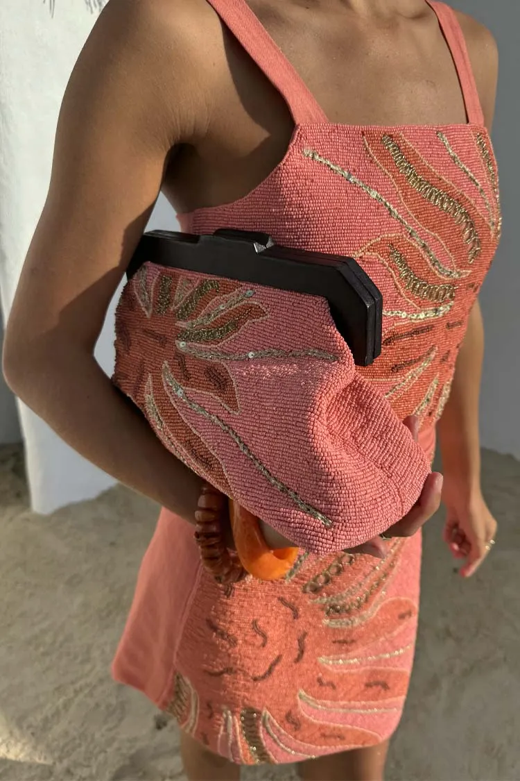 Pink Sol Beaded Bag sold by Never Fully Dressed product image thumbnail 3