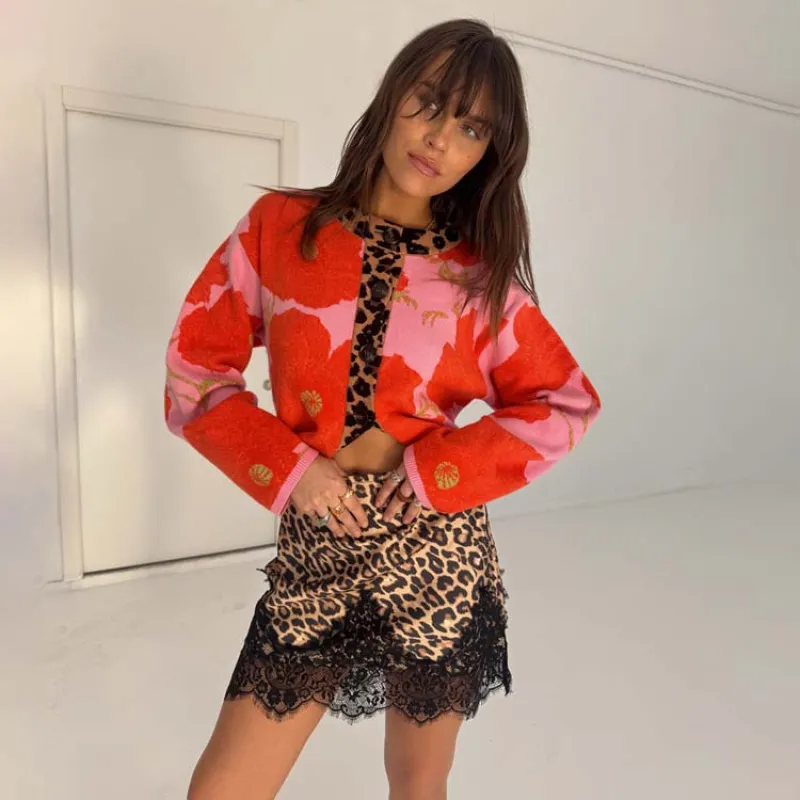 Pink Poppy Cardigan sold by Never Fully Dressed