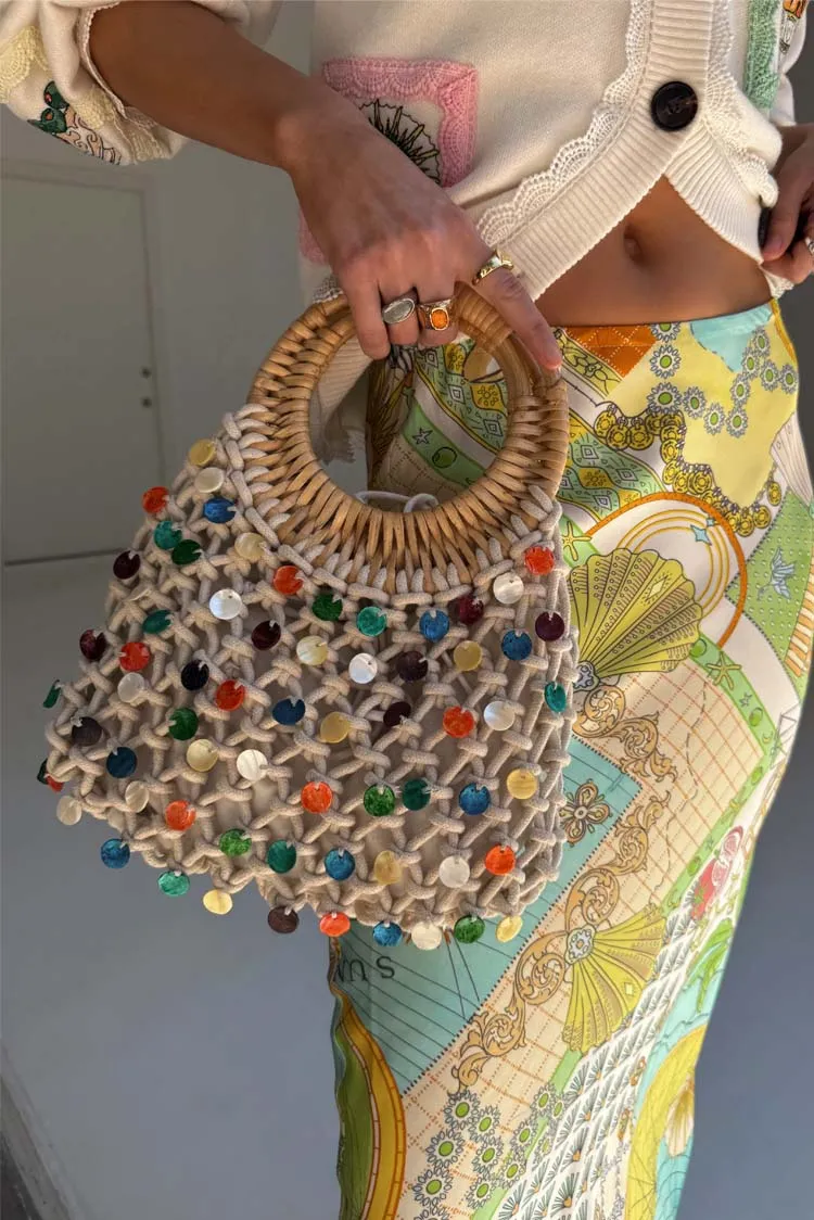 Multi Shell Macrame Bag sold by Never Fully Dressed product image thumbnail 2