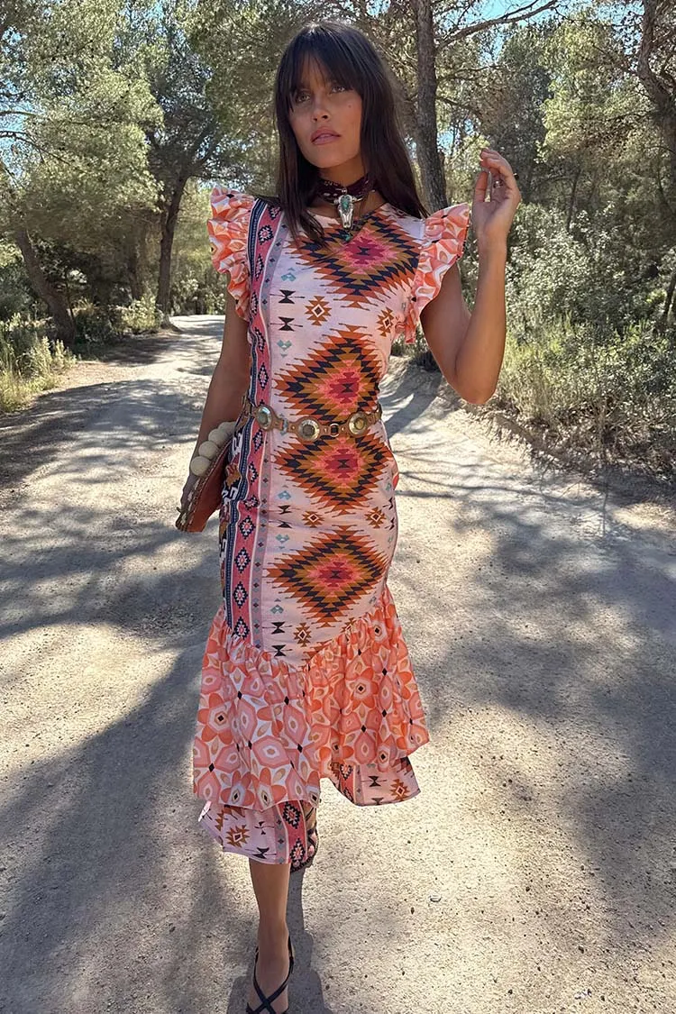 Bridget Print Frida Dress sold by Never Fully Dressed product image thumbnail 4