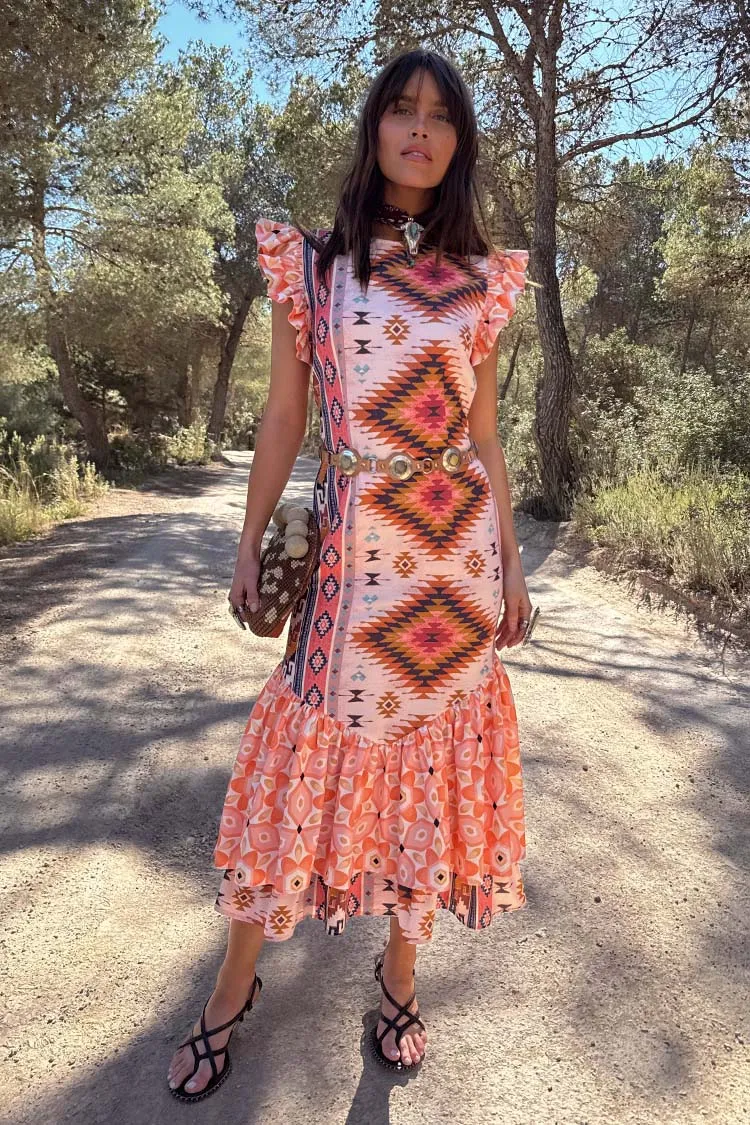 Bridget Print Frida Dress sold by Never Fully Dressed product image thumbnail 2