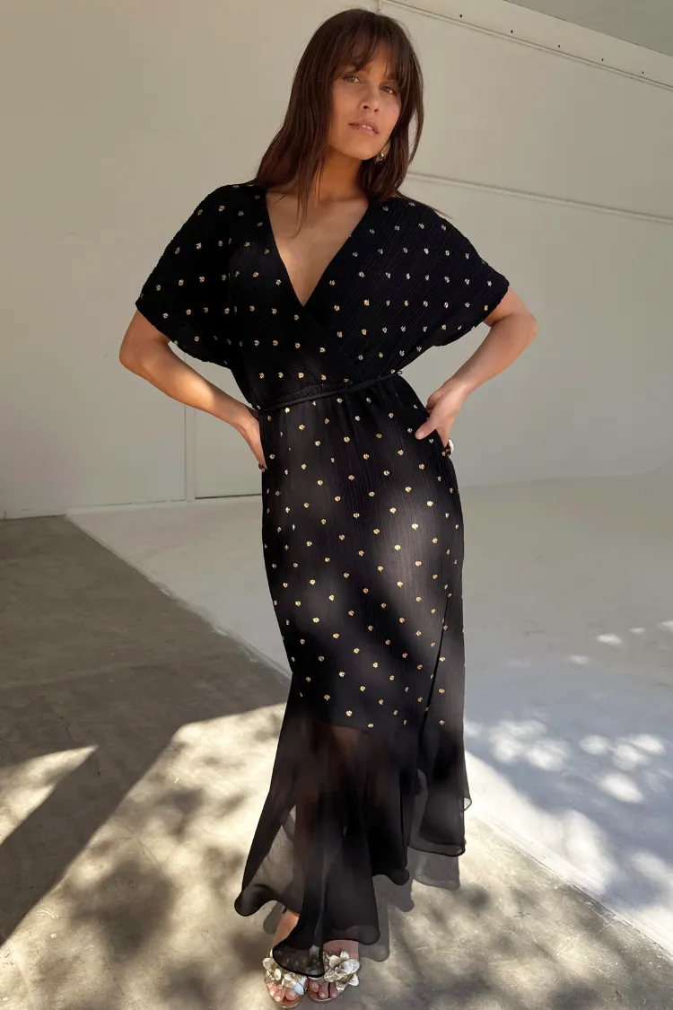 Black Plisse Fifi Dress sold by Never Fully Dressed product image thumbnail 4