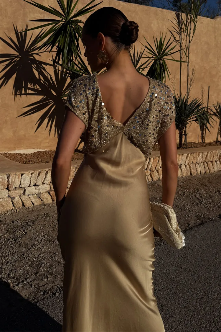 Gold Sequin Elodie Dress sold by Never Fully Dressed product image thumbnail 4