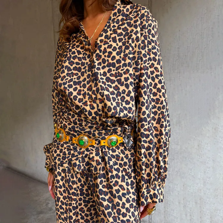 Lucia Leopard Miley Shirt sold by Never Fully Dressed