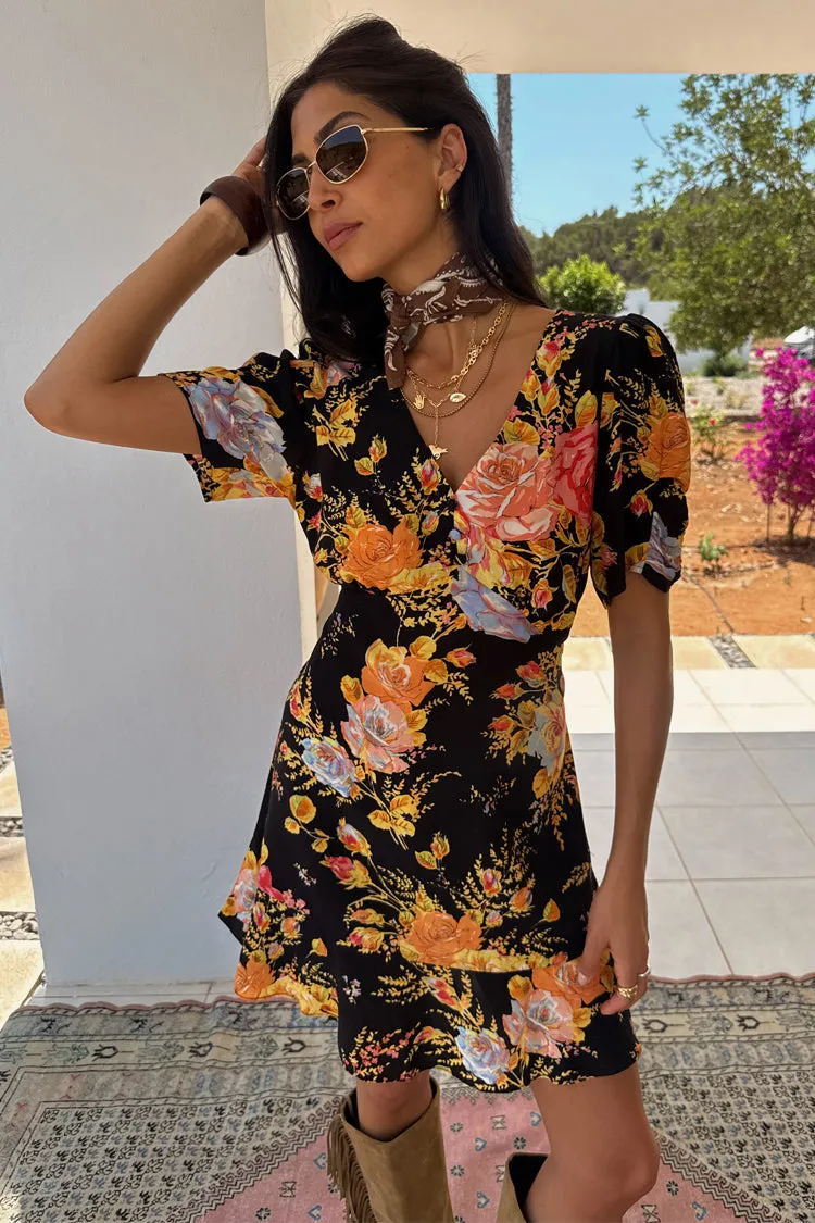 Black Sofia Mini Tea Dress sold by Never Fully Dressed product image thumbnail 3