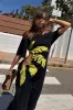 Black Palm Riviera Dress sold by Never Fully Dressed