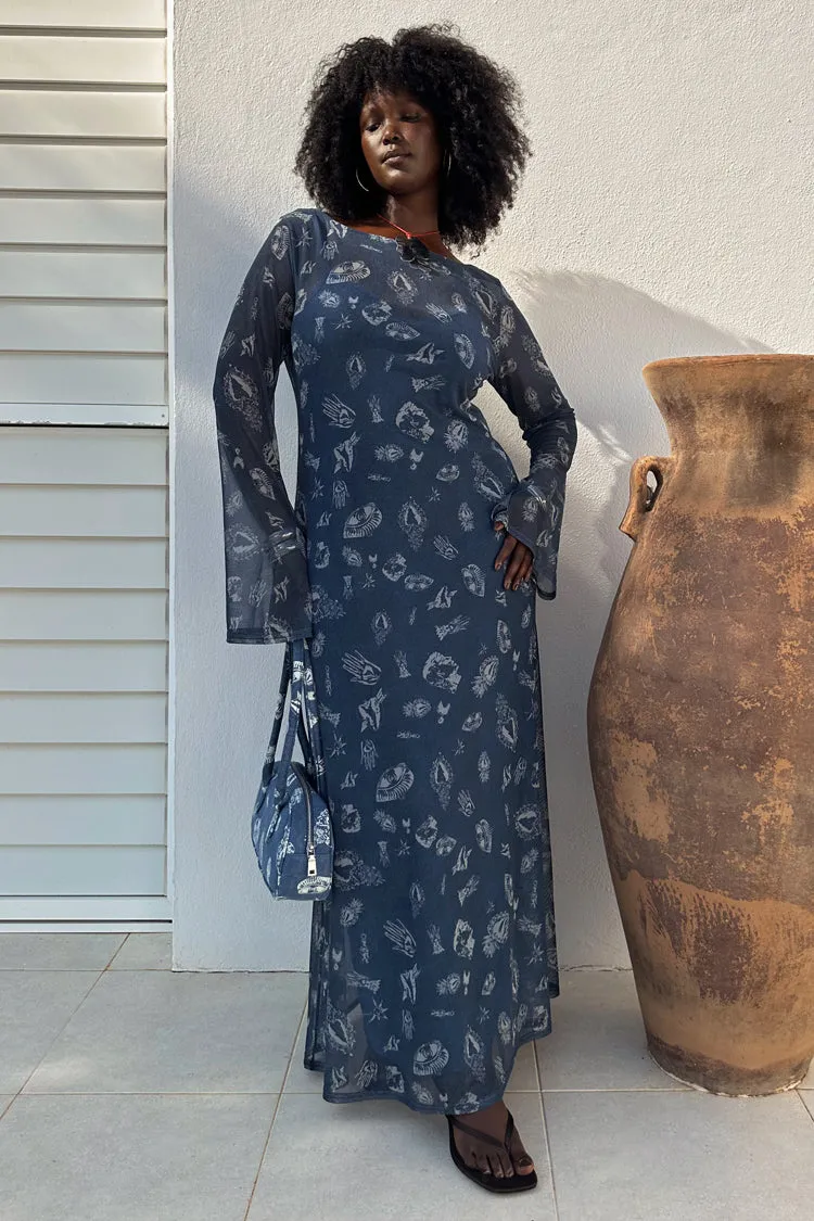 Denim Deloris Mesh Dress sold by Never Fully Dressed product image thumbnail 2