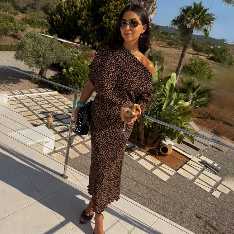 Lucia Leopard Tilly Dress sold by Never Fully Dressed