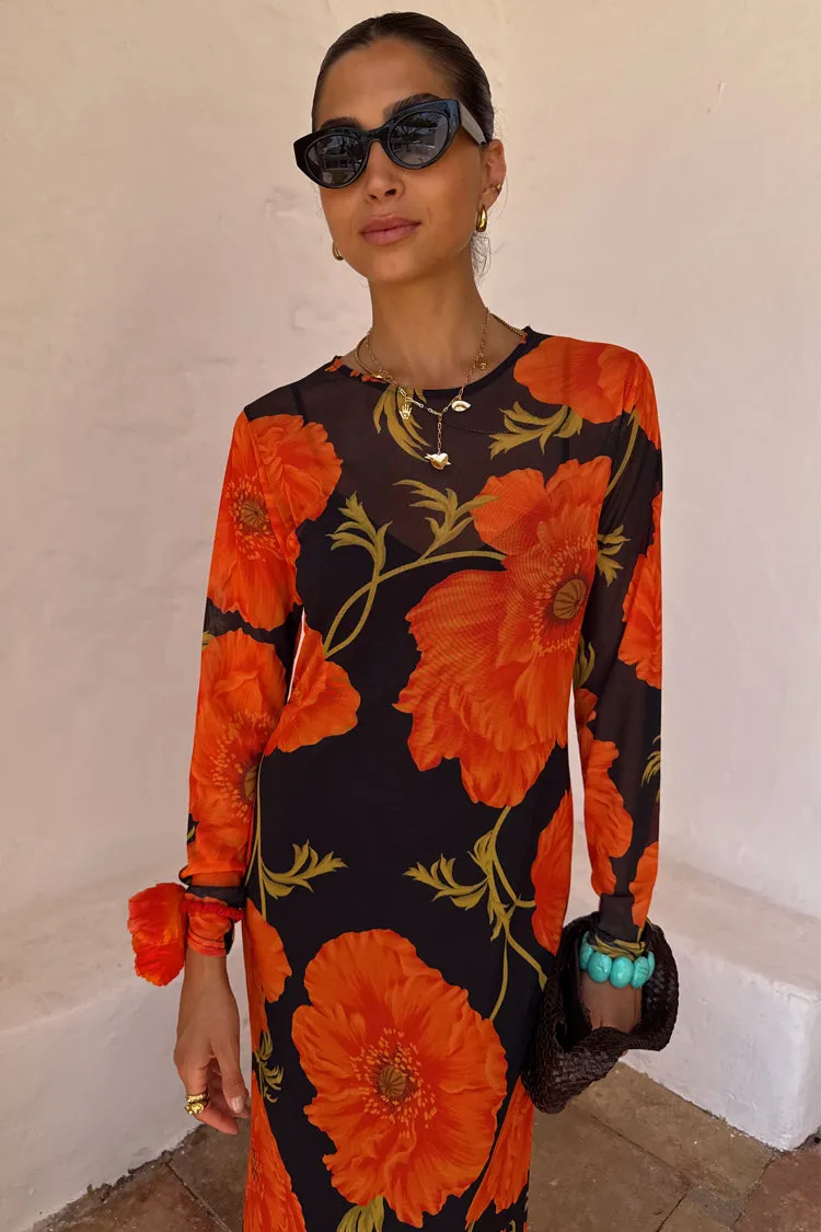 Black Poppy Aria Mesh Dress Petite sold by Never Fully Dressed product image thumbnail 4