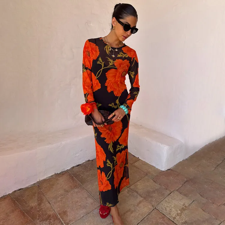 Black Poppy Aria Mesh Dress Petite sold by Never Fully Dressed