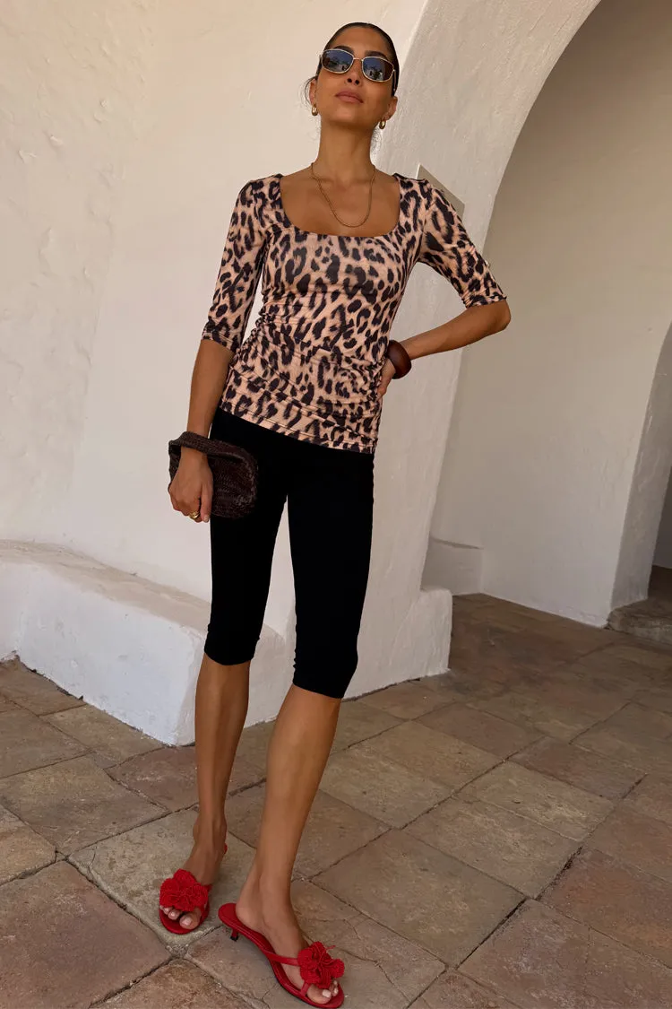 Leopard Jersey Top sold by Never Fully Dressed product image thumbnail 4