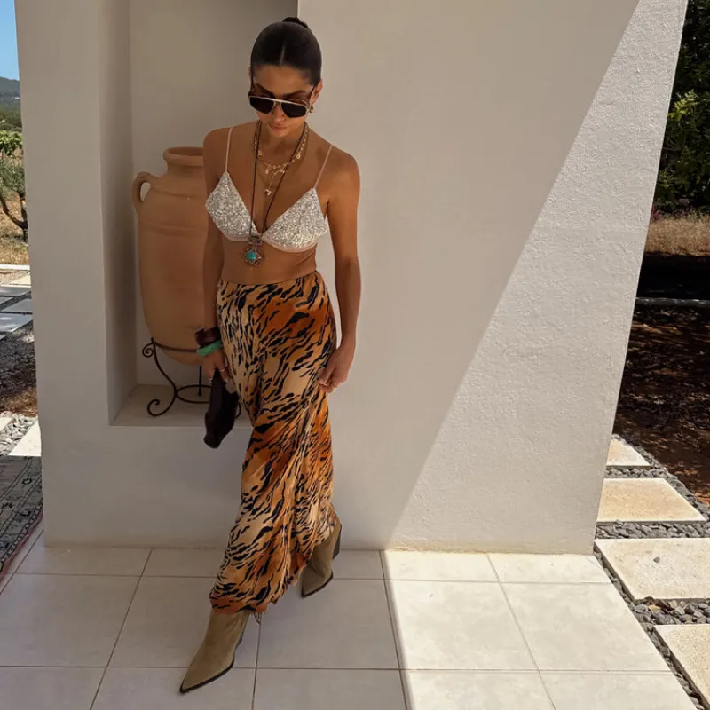Animal Sheer Maxi Skirt sold by Never Fully Dressed